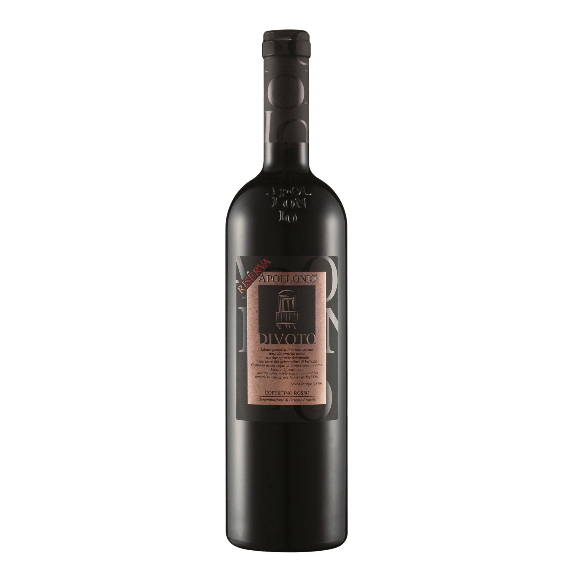 Apollonio 1870 Divoto DOP Riserva 2012 - DiVino.com.au