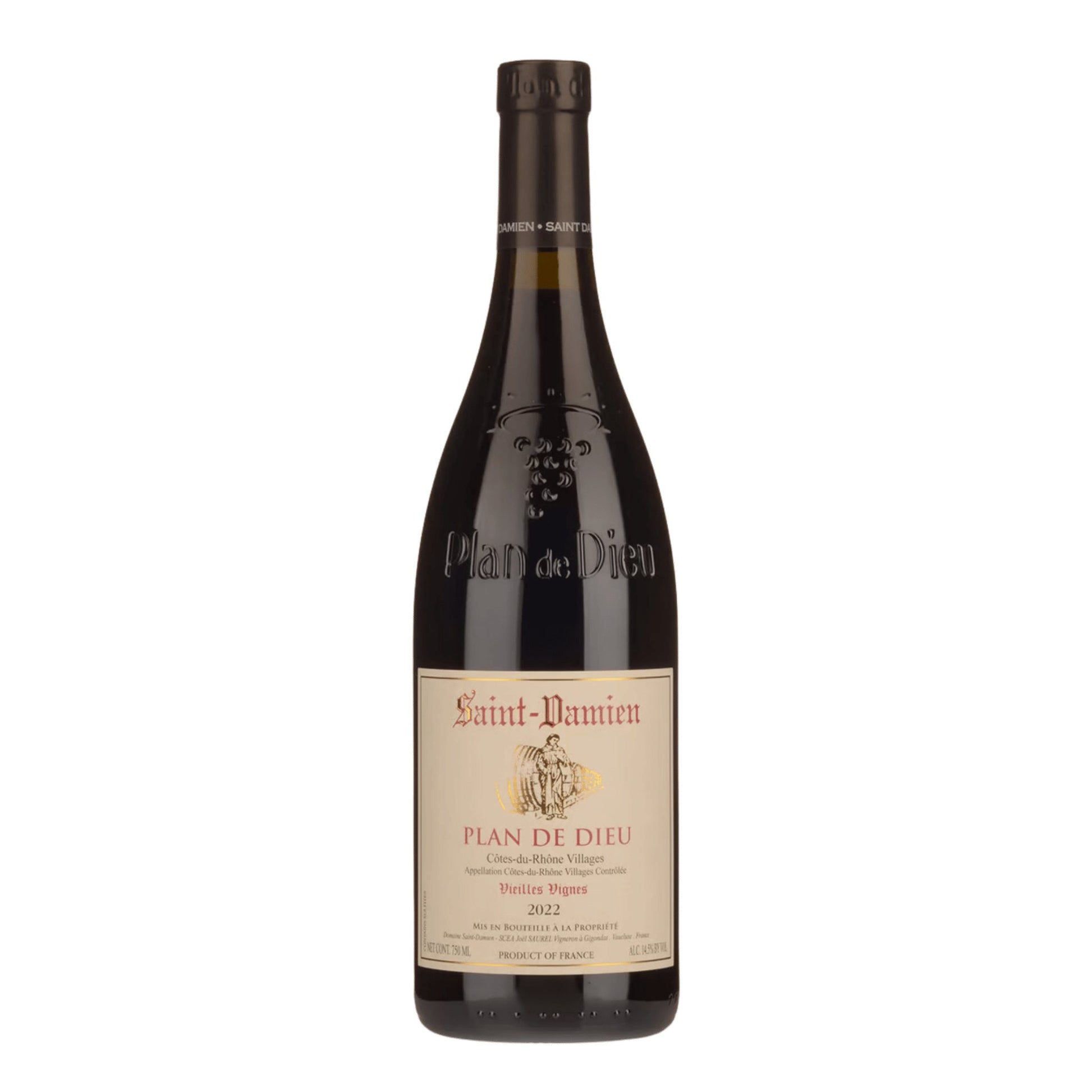 Domaine Saint - Damien Plan de Dieu Côtes du Rhône Villages Vieilles Vignes 2022 - DiVino.com.au