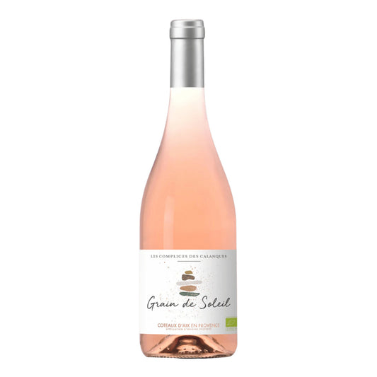 Les Complices des Calanques Grain de Soleil Coteaux d'Aix - en - Provence Organic Rosé 2022 - DiVino.com.au